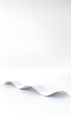 Poster - Black and white metallic color tone wavy lines futuristic abstract geometric shapes background.