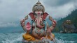 Emotional moments of ganesh idol immersion in rivers and oceans captured during ganesh chaturthi