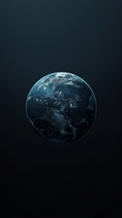 Wall Mural - Planet in deep space, exoplanet through the eyes of an artist, beautiful wallpaper, space background