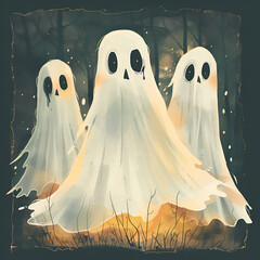 Wall Mural - halloween ghost