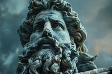 In this realistic portrayal, Zeus symbolizes the forces of nature that ancient civilizations once revered and feared, offering a glimpse into humanity's profound connection with th
