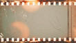 Background of retro film overly, image with scratch, dust and light leaks