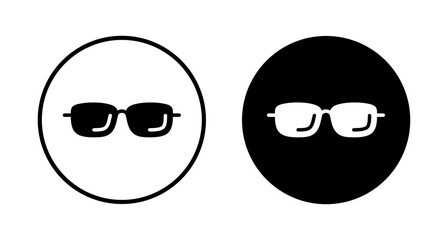 Sticker - Glasses icon vector isolated on white background. Stylish Eyeglasses. Glasses vector. Optical concept