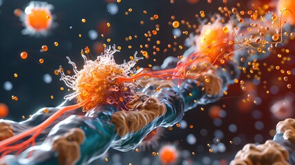 Poster - Visually Striking 3D Infographic Depicting Insulin s Role in Neuroplasticity and Cognitive Function