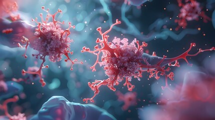 Poster - molecular animation showcasing insulin s role in neuronal growth and axonal