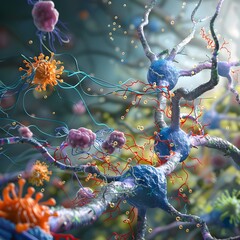 Poster - Surreal 3D of Insulin s Effects on Neuroinflammation and Glial Cell Activation