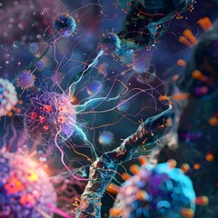 Poster - Intricate Digital of Neurological Processes and Cellular Interactions