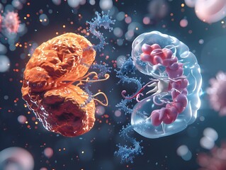 Poster - Infographic Showcasing Cognitive Effects of Insulin and Glucose on Brain Function and Memory