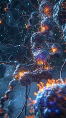 Poster - 3D Rendered of Insulin as Protector of Synaptic Integrity and Neural Health
