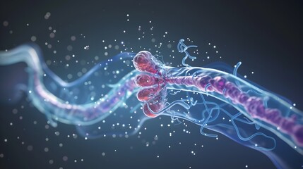 Poster - 3D Rendered Infographic Illustrating Insulin s Role in Synaptic Plasticity and Long Term