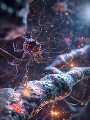 Poster - Infographic Rendering Illustrating Insulin s Role in Synaptic Plasticity and Long Term Potentiation