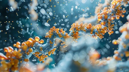 Poster - Molecular Interaction Between Insulin and Amyloid Beta in Alzheimer s Disease 3D Rendered