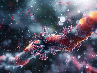Poster - 3D Rendering of Insulin s Role in Blood Sugar Regulation Within the Body