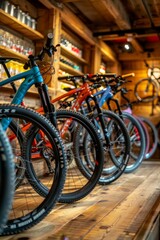 Extensive array of new bicycles at cycle sport store offers diverse choices for customers