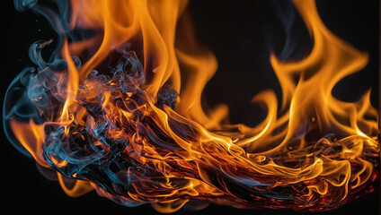 Wall Mural - Wallpaper image of burning flames 46