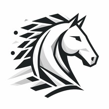 Simple Horse Logo Illustration