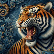 Tiger style thai Art
