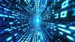 © @desy - binary tunnel background , Technology concept. High Tech Background