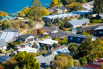 Canvas Print - Residences in Queenstown - New Zealand