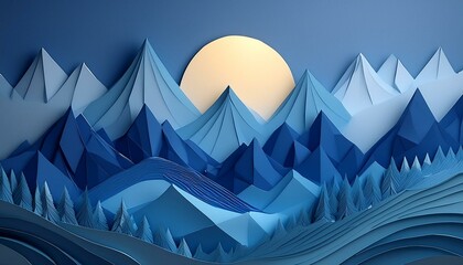 Wall Mural - abstract blue background