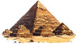 pyramid of giza,
 Ancient Egyptian pyramid isolated object transp 