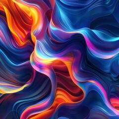 Poster - A modern design with fluid asymmetrical style, dynamic abstract gradient, trendy for digital backgrounds