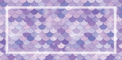 Sticker - vector illustration of overlapping scales in purple hues