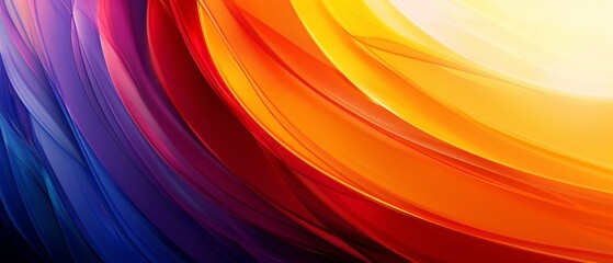 Poster - Create a modern banner with asymmetrical design, bright colors, and gentle curves for a unique look