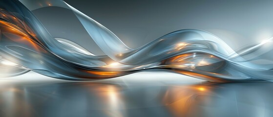 Poster - Futuristic banner features asymmetrical, vibrant shapes for an innovative design with contemporary flair