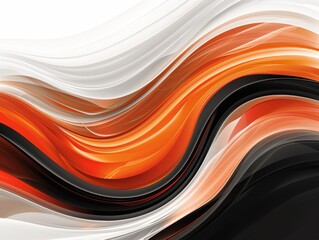 Poster - Fluid dynamic design of an abstract banner with asymmetrical composition, blending elegant colors in contemporary style