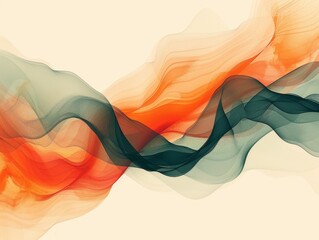 Poster - Creating a sleek, modern banner with asymmetrical forms in a soft gradient, ideal for sophisticated digital backdrops