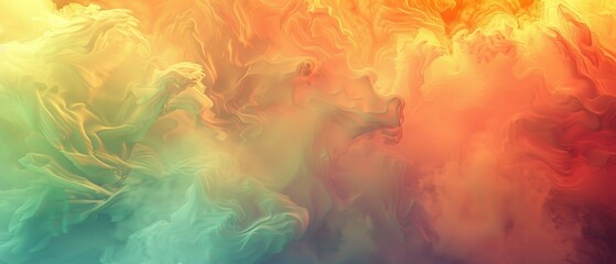 Poster - Ideal for dynamic and creative decoration projects, modern and vibrant asymmetrical designs with soft gradient textures