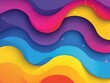 Create innovative and vibrant web designs with a trendy, dynamic digital background featuring asymmetrical, colorful shapes and minimalist elegance