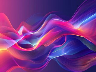 Poster - A trendy and dynamic digital backdrop featuring asymmetrical colorful shapes, offering minimalist elegance for innovative web designs