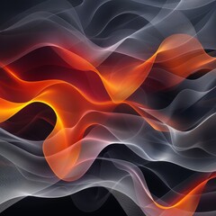 Poster - Unique, contemporary design with asymmetrical curves and gradient textures, perfect for dynamic banners