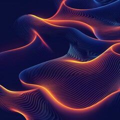 Poster - Unique and contemporary design featuring asymmetrical curves and soft gradient textures, ideal for dynamic and vibrant banner templates