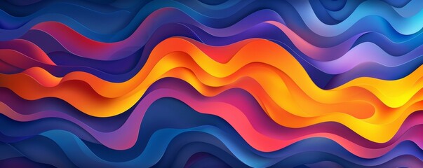 Poster - An abstract, dynamic visual concept blending vibrant colors with skewed edges and distorted geometric forms