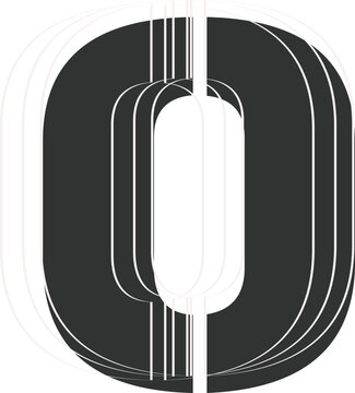 Modern lowercase letter o