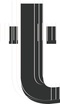 Modern lowercase letter t