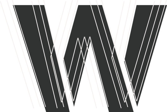 Modern lowercase letter w