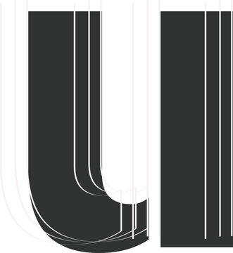 Modern lowercase letter u