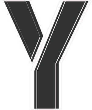 Modern alphabet letter Y