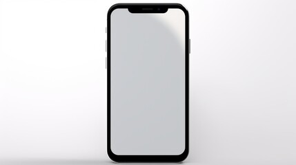Poster - Generative AI smartphone realistic photo on white isolated background