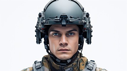 Poster - Generative AI military programmers wide shot