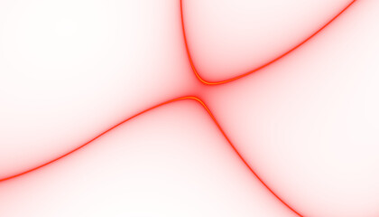 Poster - Wave red lines background. Flowing curved smoke lines. Template for banner, flyer, brochure, presentation. Png overlay illustration.