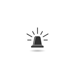 Poster - Siren alarm icon with shadow