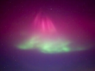 Wall Mural - northern lights in the sky at night