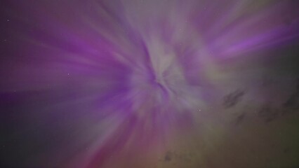 Wall Mural - Very strong G5 Kp9 geomagnetic storm northern lights in May sky