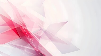 Fototapete - Energetic Geometric Abstract Template with Interlocking Shapes and Dynamic Composition on Stark White Surface