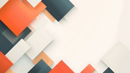 Fototapete - Bold Geometric Abstract Background with Overlapping Angular Shapes and Contrasting Tones in Sleek Composition with Generous Copy Space